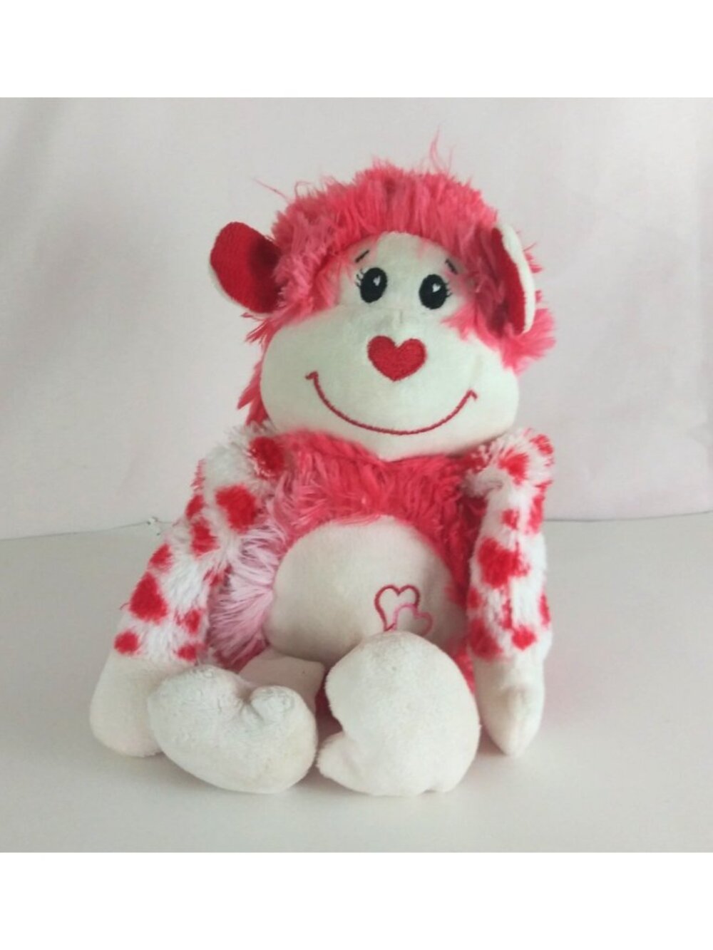Homerbest Pink Heart Monkey Super Soft 8" Plush